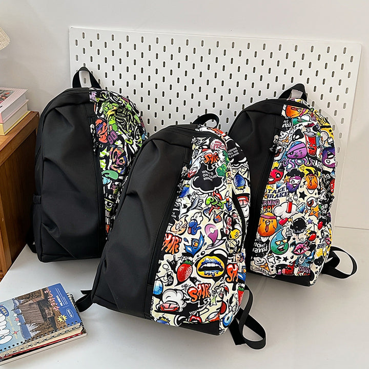 Trendy Grafikdruck Rucksack Karnz