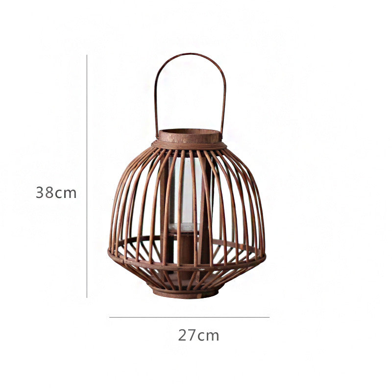 Dekorative Rattan-Laterne Karnz