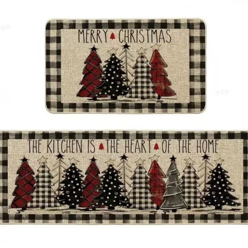 Festliche Weihnachtsküchenmatten-Set Karnz