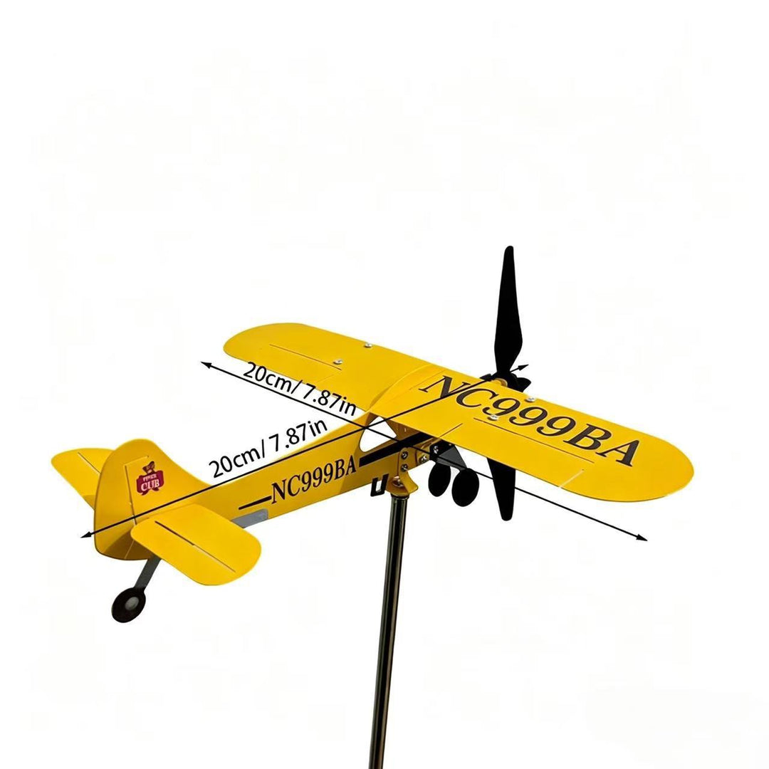 Dekorativer Flugzeug-Gartenstecker Karnz