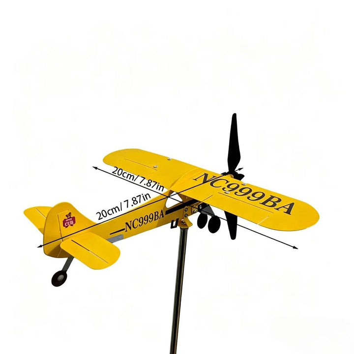 Dekorativer Flugzeug-Gartenstecker Karnz