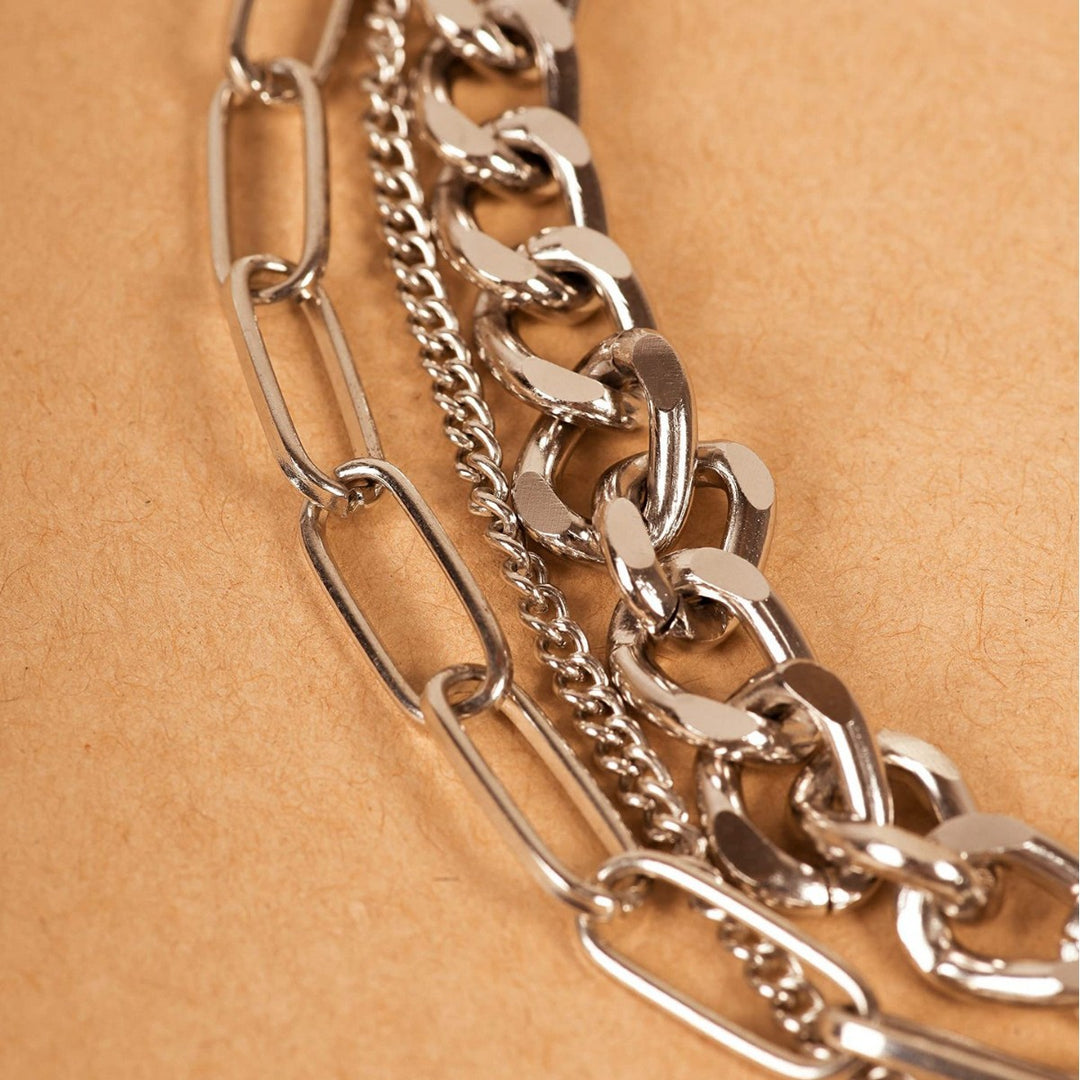 Schichtenkette Kreuz Anhänger Necklace Karnz