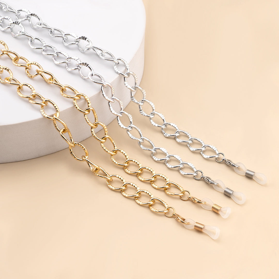 Chunky Metall Brillen Kette Karnz