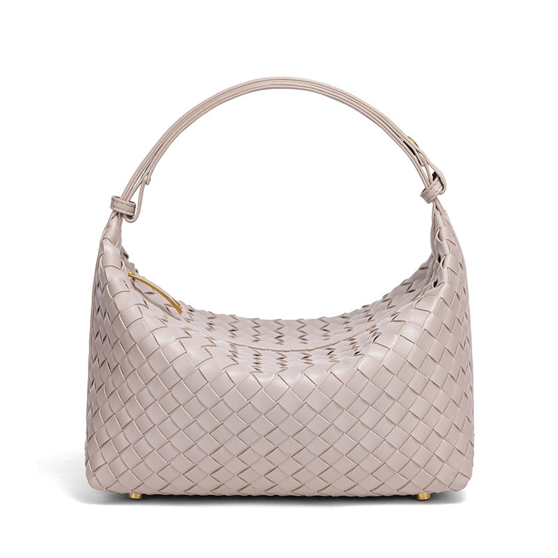 Geflochtene Vegane Leder Schultertasche Karnz