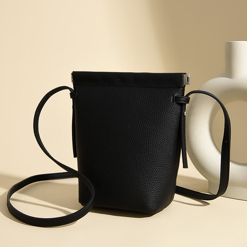 Elegante Texturierte Bucket Bag Karnz