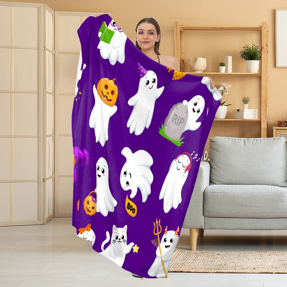 Gemütliche Halloween-Themen Fleece Decke