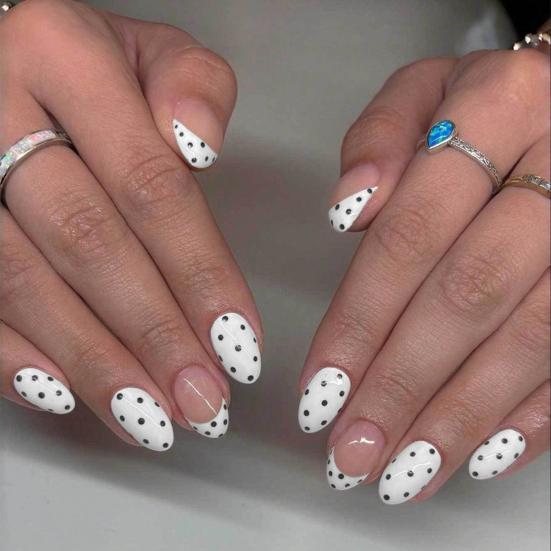 Künstlerisches Polka Dot Gel Nagelkunst Set