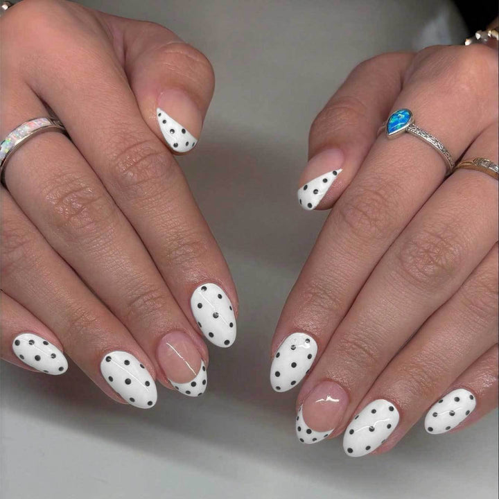 Künstlerisches Polka Dot Gel Nagelkunst Set