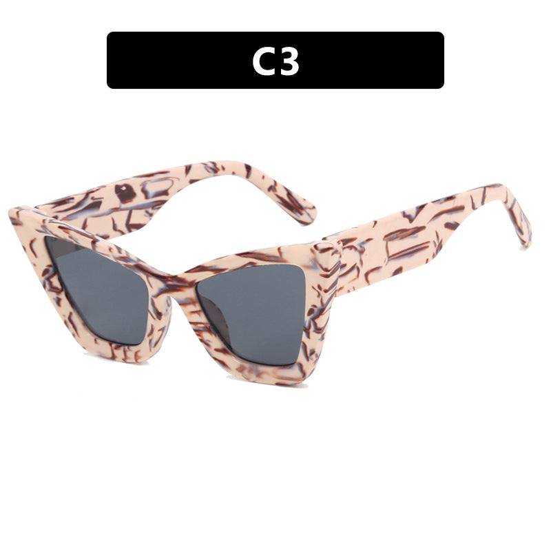 Damen Cat-Eye Sonnenbrille mit eleganten Linse und UV-Schutz Karnz
