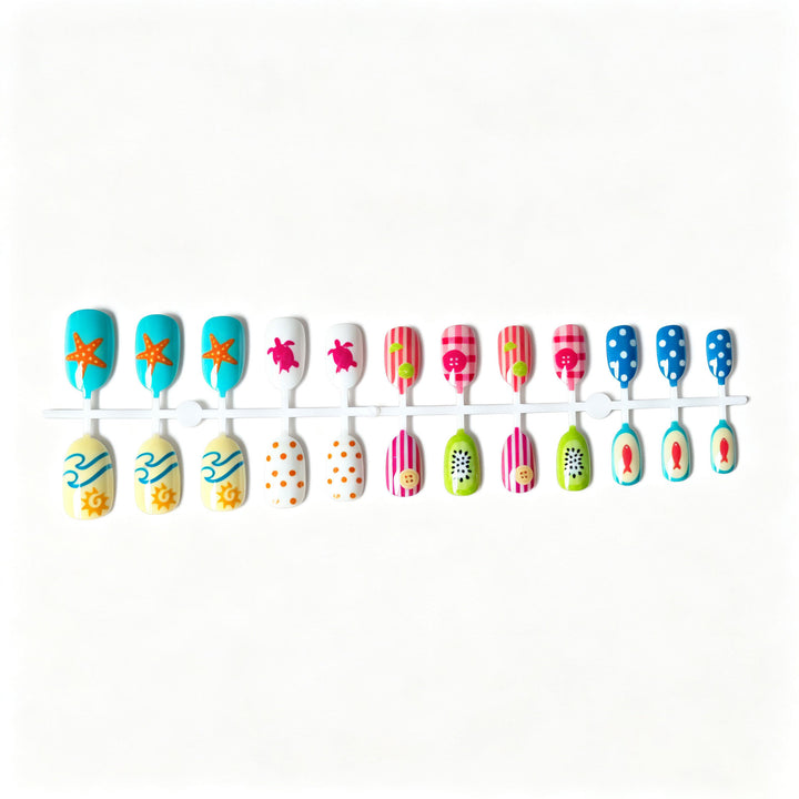 Kreatives Sommer-Thema Nagelkunst Set