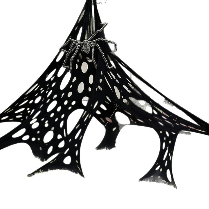 Gruselige Halloween-Spinnweb-Dekoration