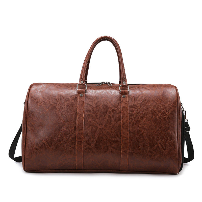 Vintage Leder Wochenend Reisetasche Karnz