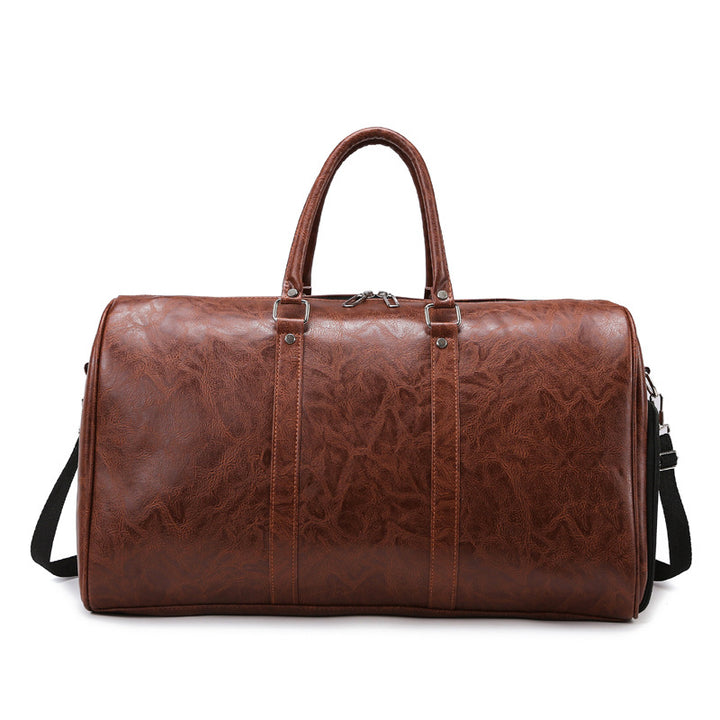Vintage Leder Wochenend Reisetasche Karnz
