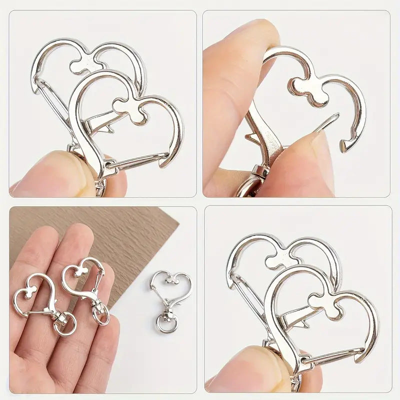 Herzförmige Snap-Haken Clips Karnz