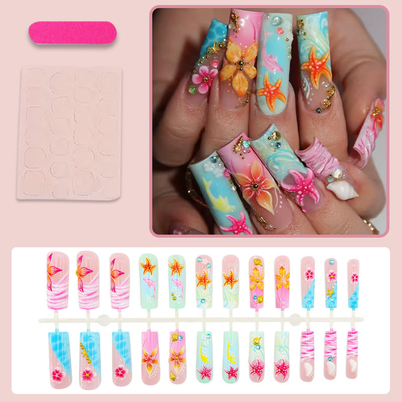 Nagelset mit maritimen Motiven Karnz