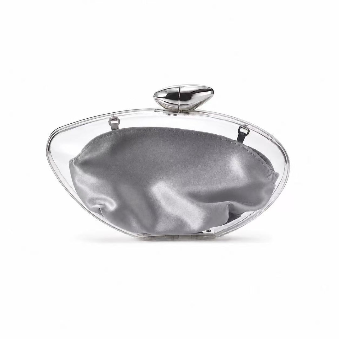 Skulptierte Acryl Abend Clutch