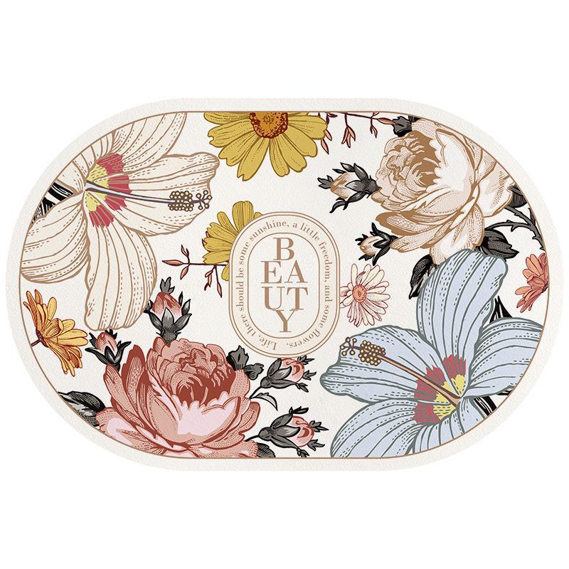 Blumenmuster Bereichsmatte