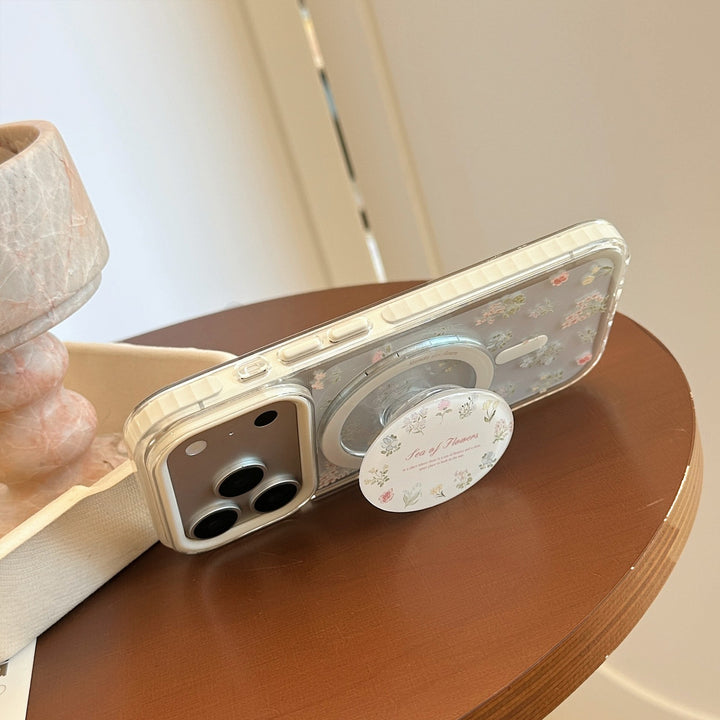 Eleganter Keramik-Untersetzer mit Blumendesign Karnz