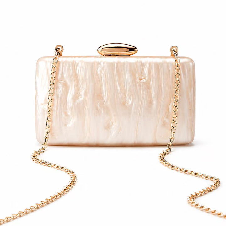 Elegante strukturierte Box-Clutch