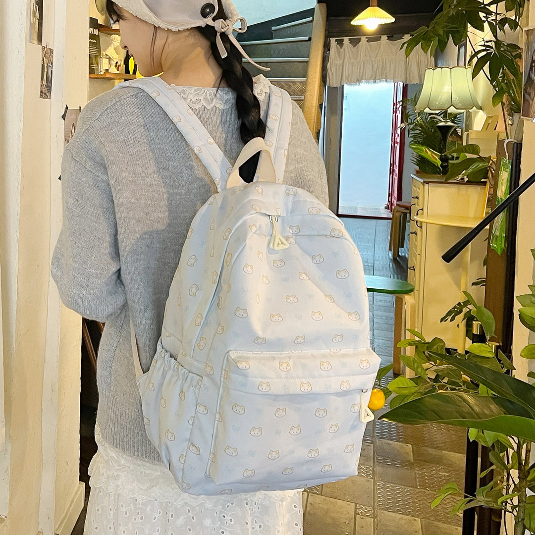 Niedlicher Rucksack mit Aufgesticktem Katzenmotiv Karnz