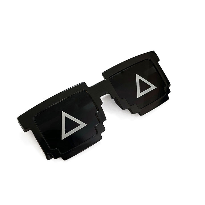 Fette geometrische Shield-Sonnenbrille Karnz