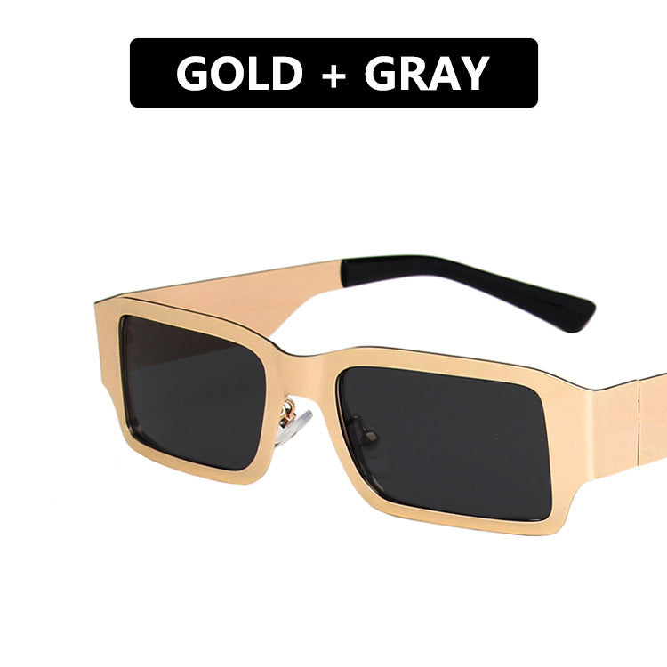 Damen geometrische Sonnenbrille mit schützendem UV-Filter und robustem Metallrahmen Karnz