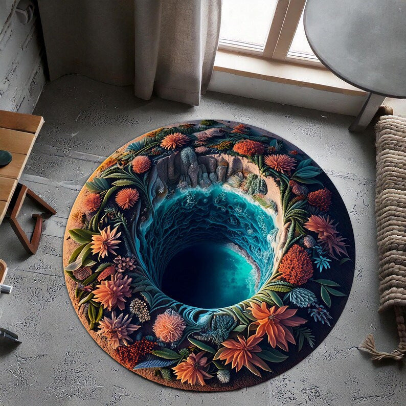 Künstlerischer Spiralwolken-Teppich