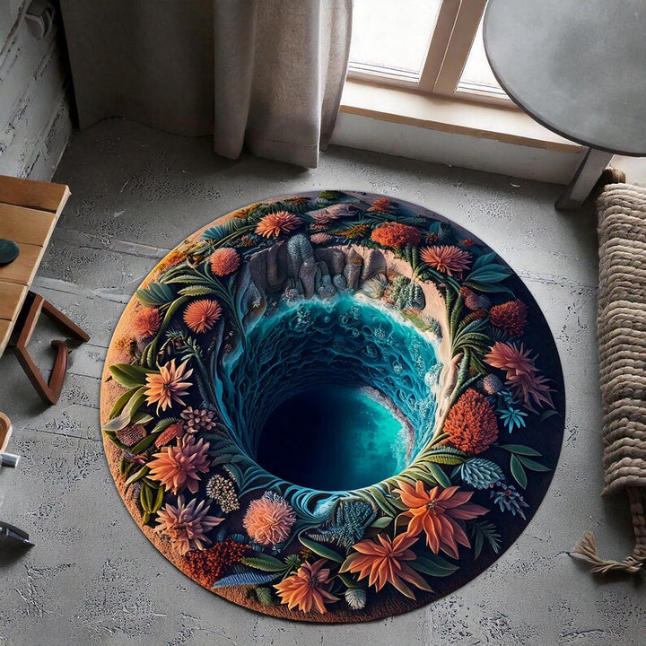 Künstlerischer Spiralwolken-Teppich