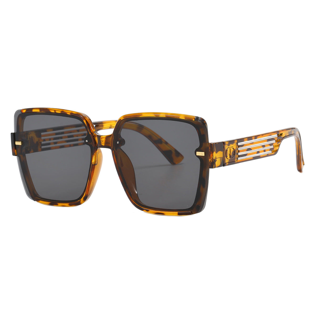 Damen trendige quadratische Sonnenbrille mit UV-Schutz und modischem Gestell Karnz