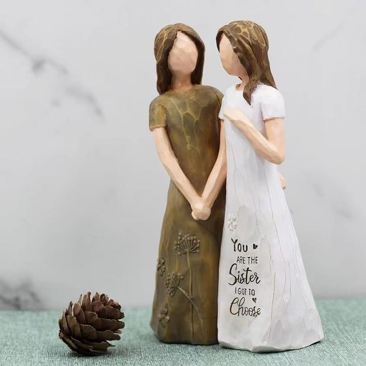 Sisterhood Dekorative Kunst Statue Karnz