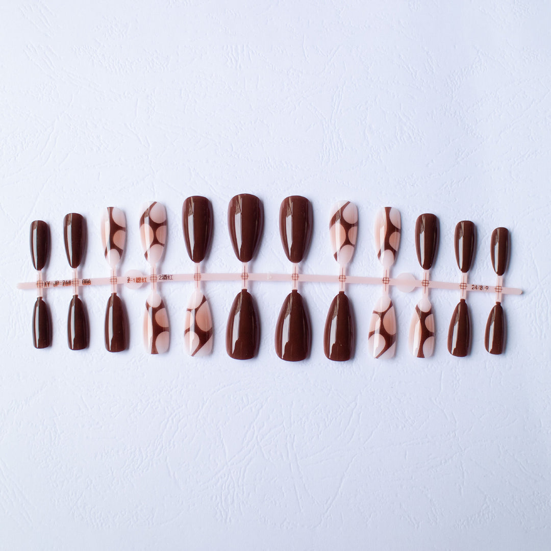Künstlerisches mandelförmiges Nagelkunst-Set