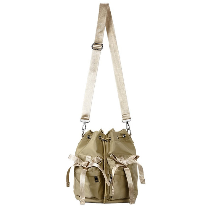 Stylische Freizeit Kordelzug Eimer Tasche