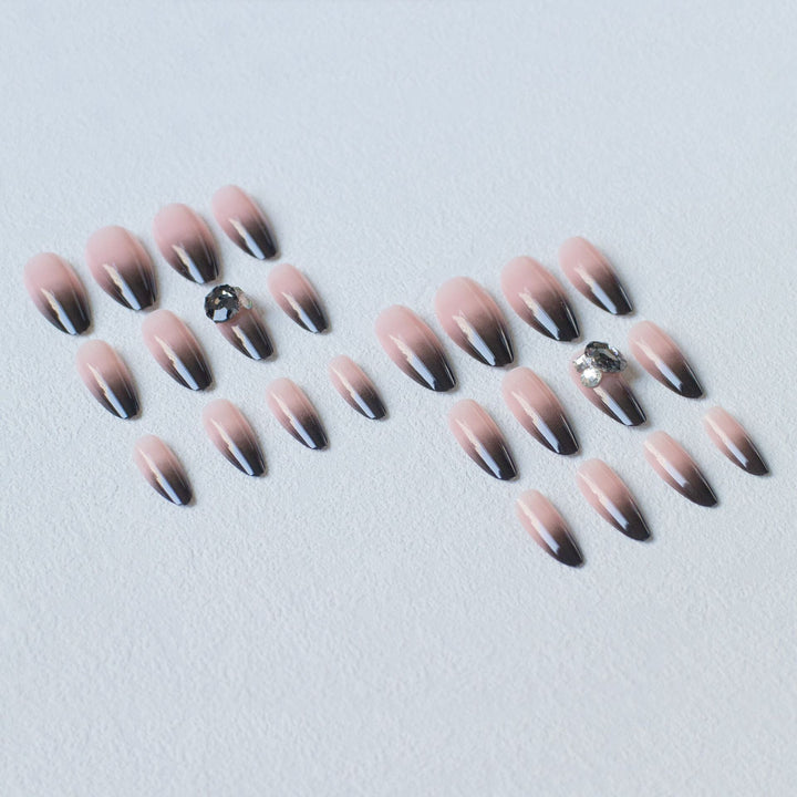 Elegante Ombre Stiletto Nagelkunst Set