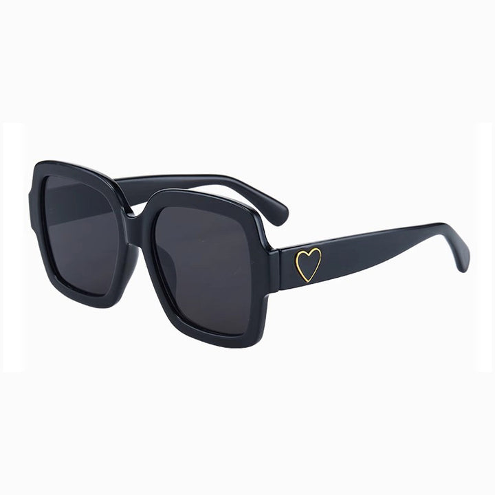 Damen Modische Sonnenbrille mit exklusivem Herz-Detail Karnz