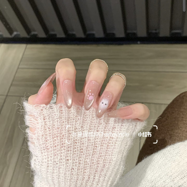 Niedliches Bären-Thema Press-On Nagelset Karnz