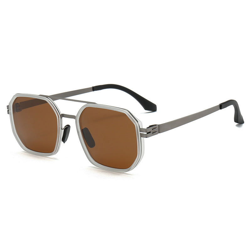 Damen Elegante Achtkantige Sonnenbrille Karnz
