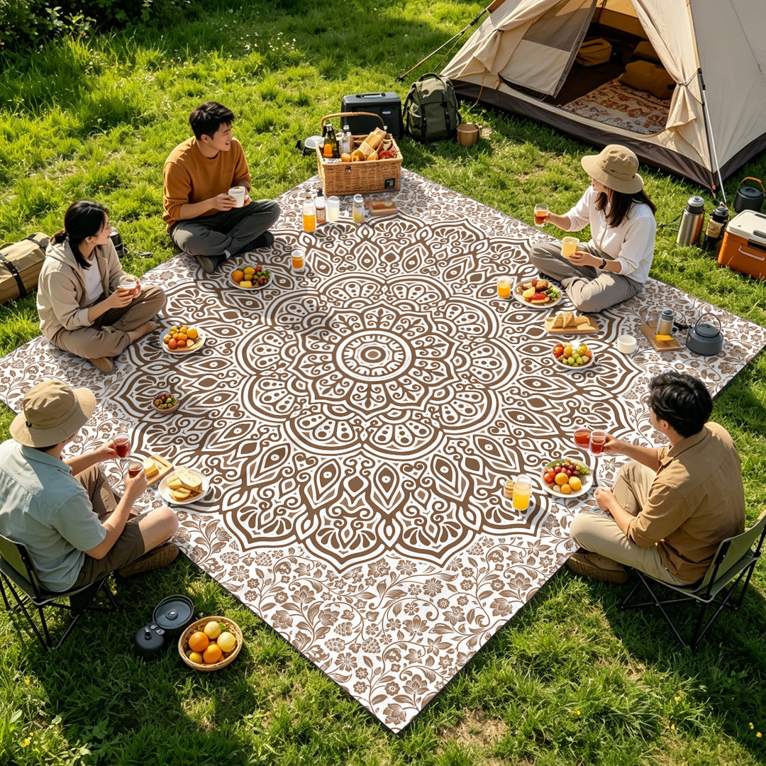 Mandala Design Strandmatte Karnz