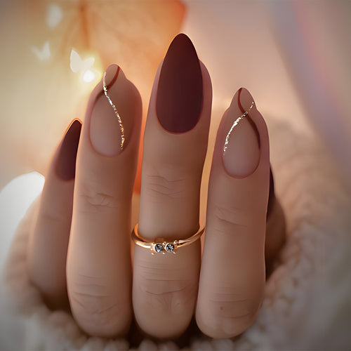 Press-On Nagelkunstset mit elegantem Design Karnz