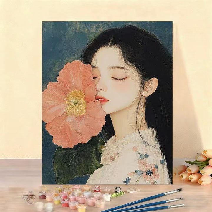 DIY Floral Portrait Malen nach Zahlen Set Karnz