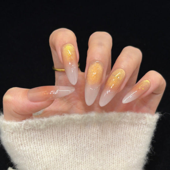 Glitzer-Gradient-Stiletto-Press-On-Nägel