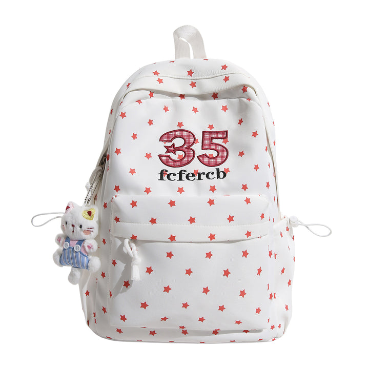 Verspielter Sternenmuster-Schulrucksack Karnz