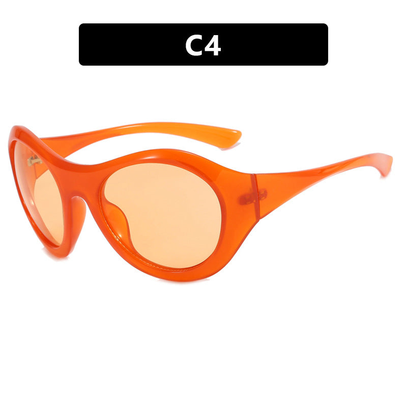 Damen Retro-inspirierte Sonnenbrille mit oversized Rahmen und schützenden Gläsern Karnz