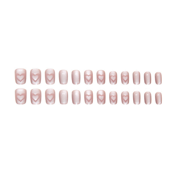 Herz-verzierte Gradient-Nagelkunst-Kit Karnz