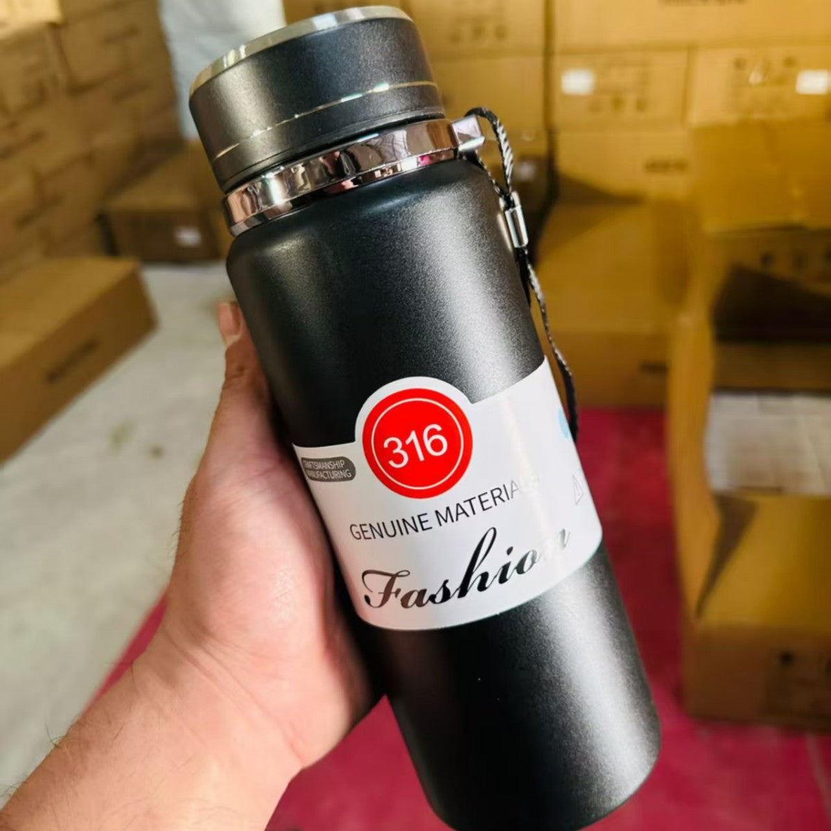 Damen Isolier-Trinkflasche aus hochwertigem Edelstahl Karnz