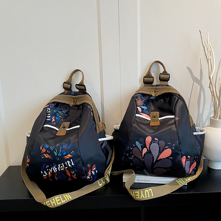Künstlerischer Floral Zugbeutel Rucksack Karnz