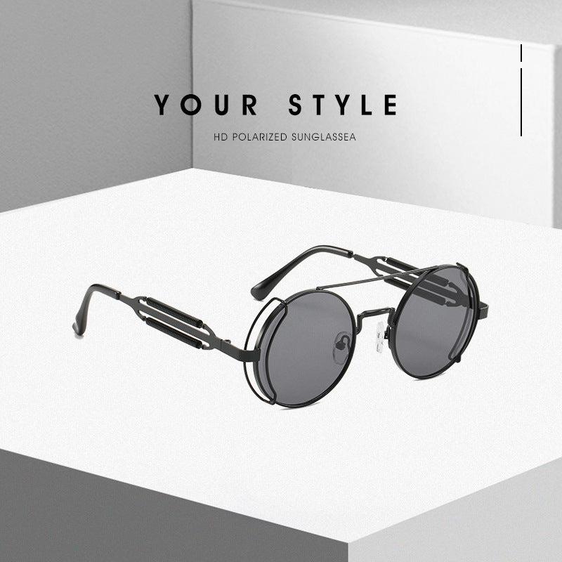 Damen modische Vintage-Sonnenbrille mit innovativem Drahtdesign Karnz