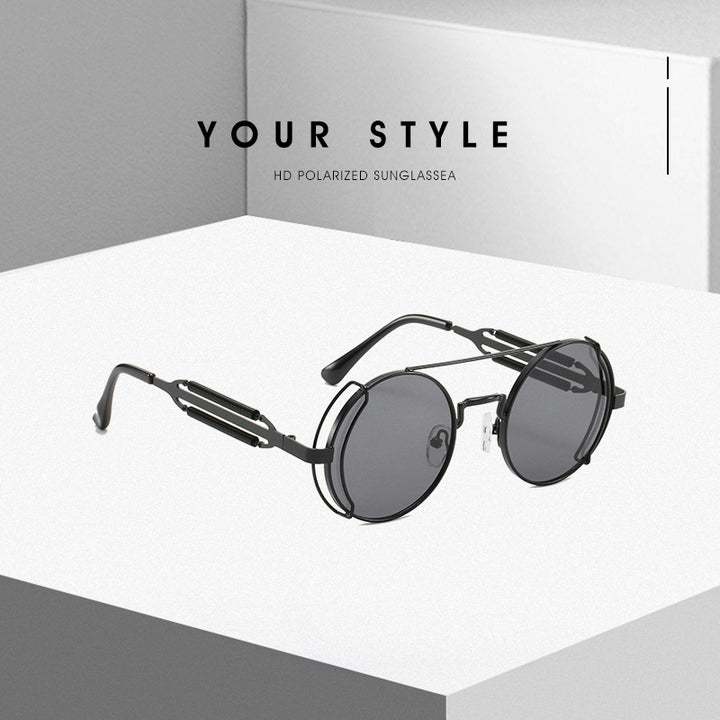 Damen modische Vintage-Sonnenbrille mit innovativem Drahtdesign Karnz