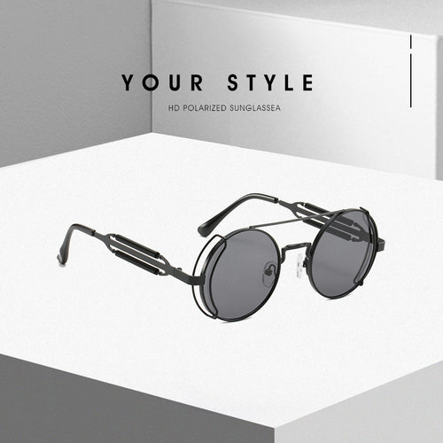 Damen modische Vintage-Sonnenbrille mit innovativem Drahtdesign Karnz