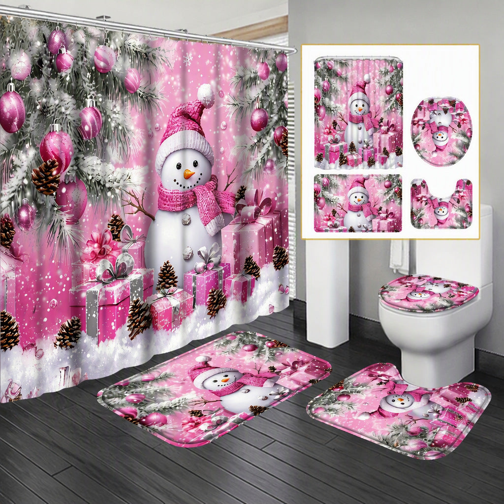Winter-Themen Badezimmer Set Karnz