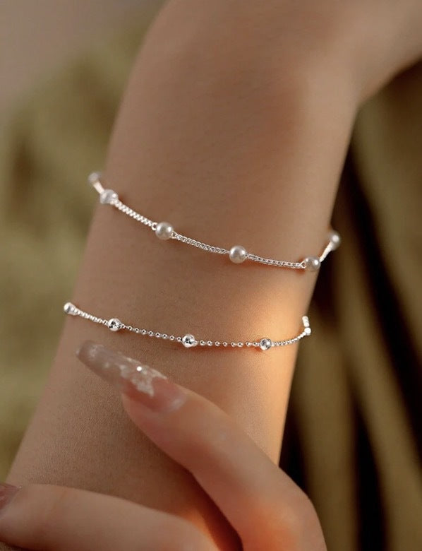 Verstellbares Perlen-Charm-Armband Karnz